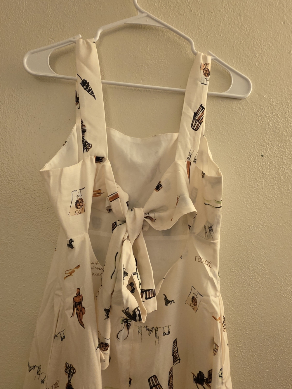 Commense Off White Printed Tie-Back Maxi Dress - Picture 5 of 5